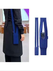 Long iPhone Knitted Phone Storage Bag, Stylish & Durable Design, Perfect Fit for All Iphones, Must-Have Accessory for Everyday Use