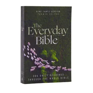 KJV, The Everyday Bible, Paperback, Red Letter, Comfort Print: 365 Daily Readings Through the Whole Bible by Thomas Nelson [Paperback Book]