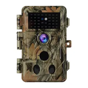 BLAZEVIDEO Game & Trail Camera,  64MP 1296P 90ft Night Vision Motion Activated Waterproof Farm & Ranch Field Camera for Outdoor Deer Hunting Tracking & Backyard Surveillance(A262red)