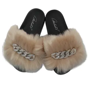 Michaela V Slippers in Tan Shoe Women