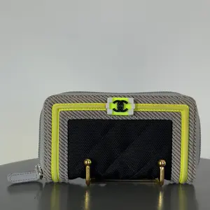 Pre-owned Nylon Mini Bags Chanel Small Zipped Boy Wallet Limited Edition