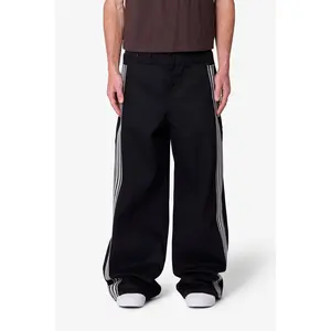 mnml Rave Stripe Denim - Black