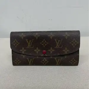 Pre-owned Louis Vuitton Coated Canvas Wallet Emilie Flap Monogram CPU0429MC