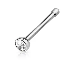 Clear Nose Bone CZ Nose Ring