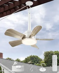 Remote control fan light Bedroom dining room ceiling fan light bedroom study kitchen bathroom energy-saving lamp