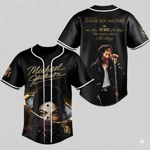 Michael Jackson King of Pop Baseball Jersey, Gift for Fans for Men for Women