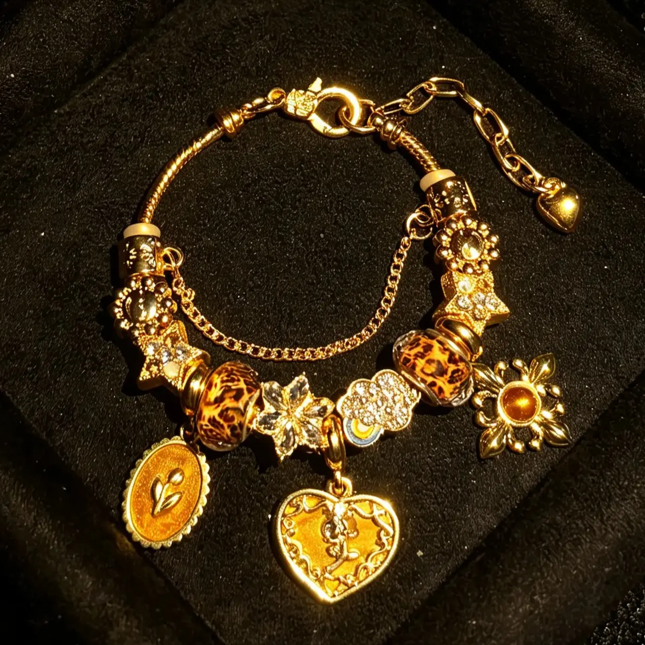 Leopard Heart & Flower