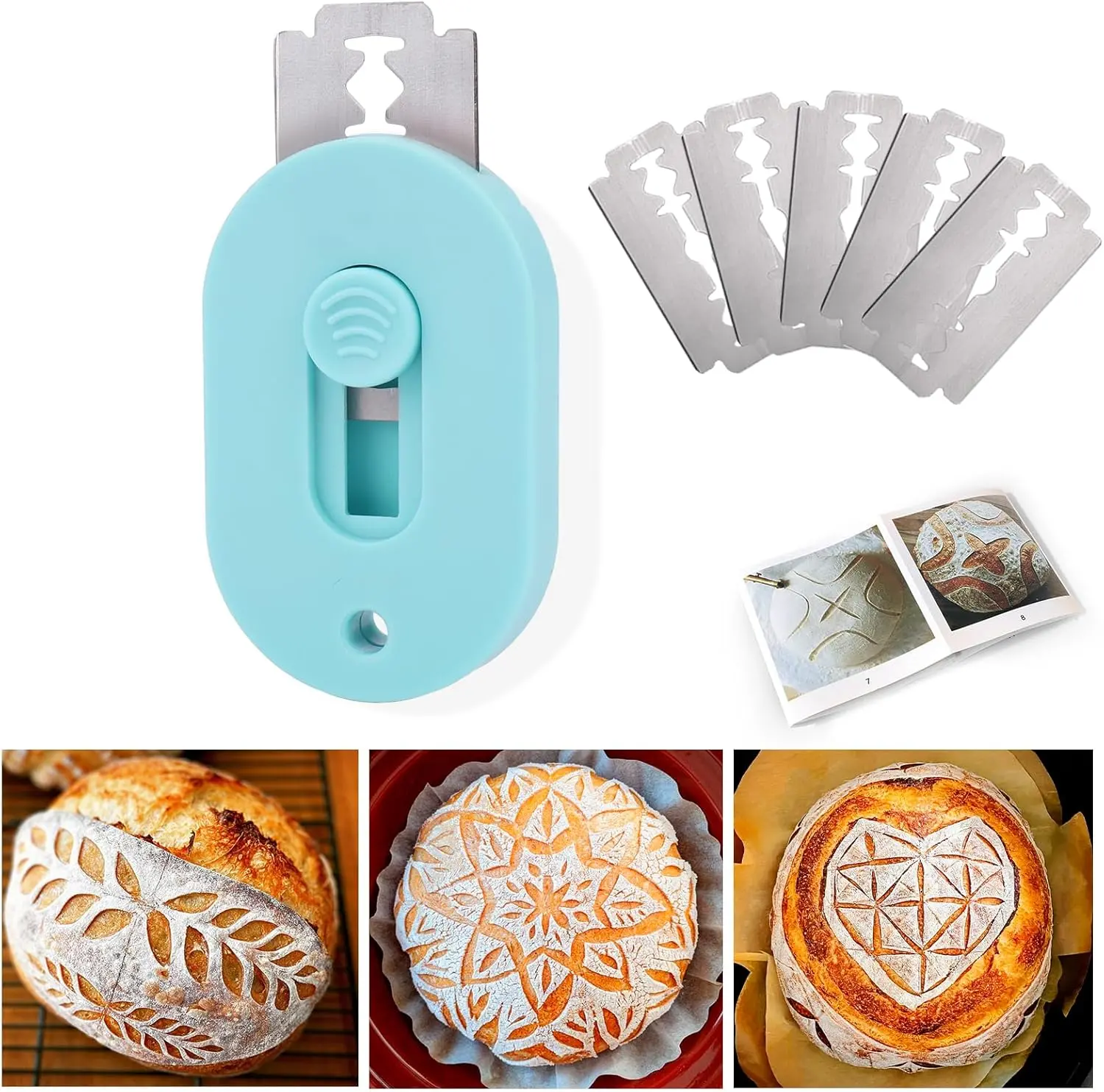 Extractable &  Bread Lame Dough Scoring Tool,Sourdough Scoring Tools,Bread Dough  Slashing Razor Tool,5 ,Bread Baking & Making Tools Supplies Accessories