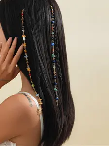 Boho Style Crystal Decorated Moon & Sun Design Hair Accessories Set, Vintage Style Hair Accessories for Women & Girls, Fashion Hair Accessories for Party, Daily Clothing Decor