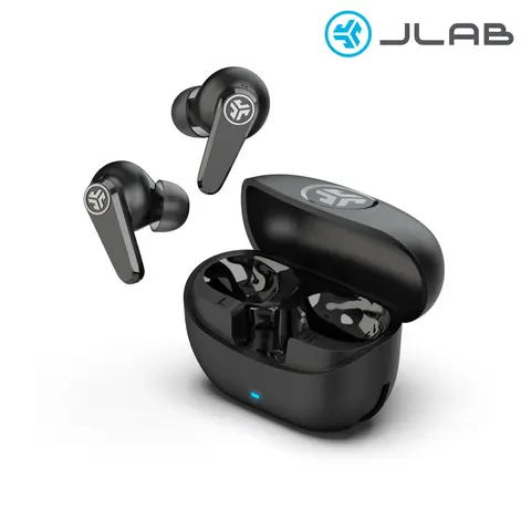JLab Go Pods ANC True Wireless Earbuds, Electronic Chargeable Device with Hybrid Noise Cancelling, 26 Hours Battery Life, USB-C Cable Charging, IP55 Rating, Bluetooth 5.4, Android & iOS Compatible Custom Audio Earphones