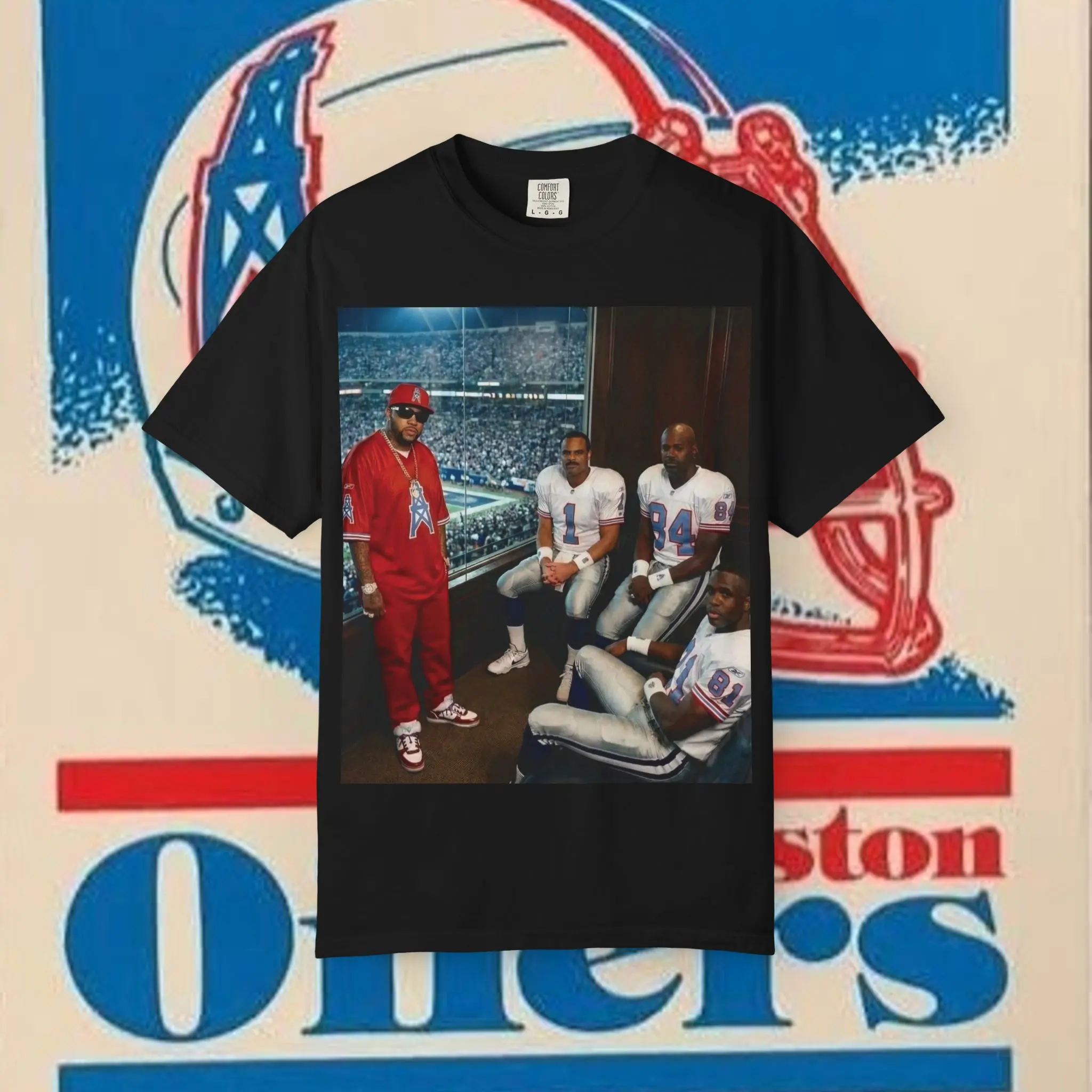 H‑Town Legends In The Skybox. Vintage Houston Oilers & Pimp C T-Shirt