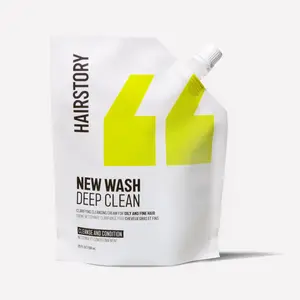 Hairstory New Wash Deep Clean 20oz Refill - Cleansing Cream for Oily and Fine Hair