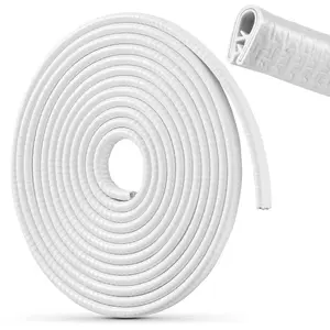 Car Door Edge Guards 32ft(10m) Universal Rubber U Shape Trim Protector Seal For Rucks Suv Installation  No Glue Required White