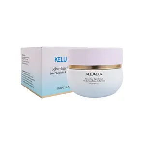 KELUAL DS Seborrheic Face Cream - Steroid-Free Gentle Moisturizer for Sensitive Skin & All Skin Types, with Ceramides, Calendula Extract, Cleansing, Moisture-Boosting, Nourishing Evening Formula, 1.76 fl oz Single Item