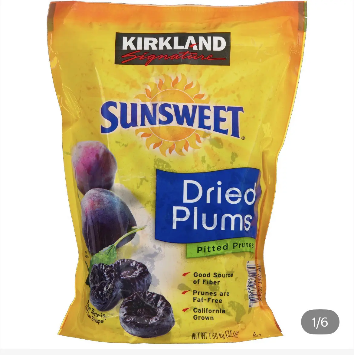 Kirkland Signature, Sunsweet Whole Dried plums