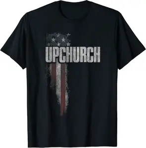 Upchurch Family American Flag T-Shirt - Hannahcha Shop 60B0C9P58VT3