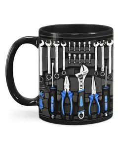 Mechanic Coffee Mug, Mechanic Toolbox Set Mugs, Car Mechanic, Handyman Tool Kit Wrenches, Machinist Tool, Gift for Husband, Christmas Gifts