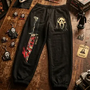 Ghost Face Sweatpants, Scary Movie Sweatpant, Horror Sweatpants, Halloween Scary Movie Pants, Killer Costume Vibe