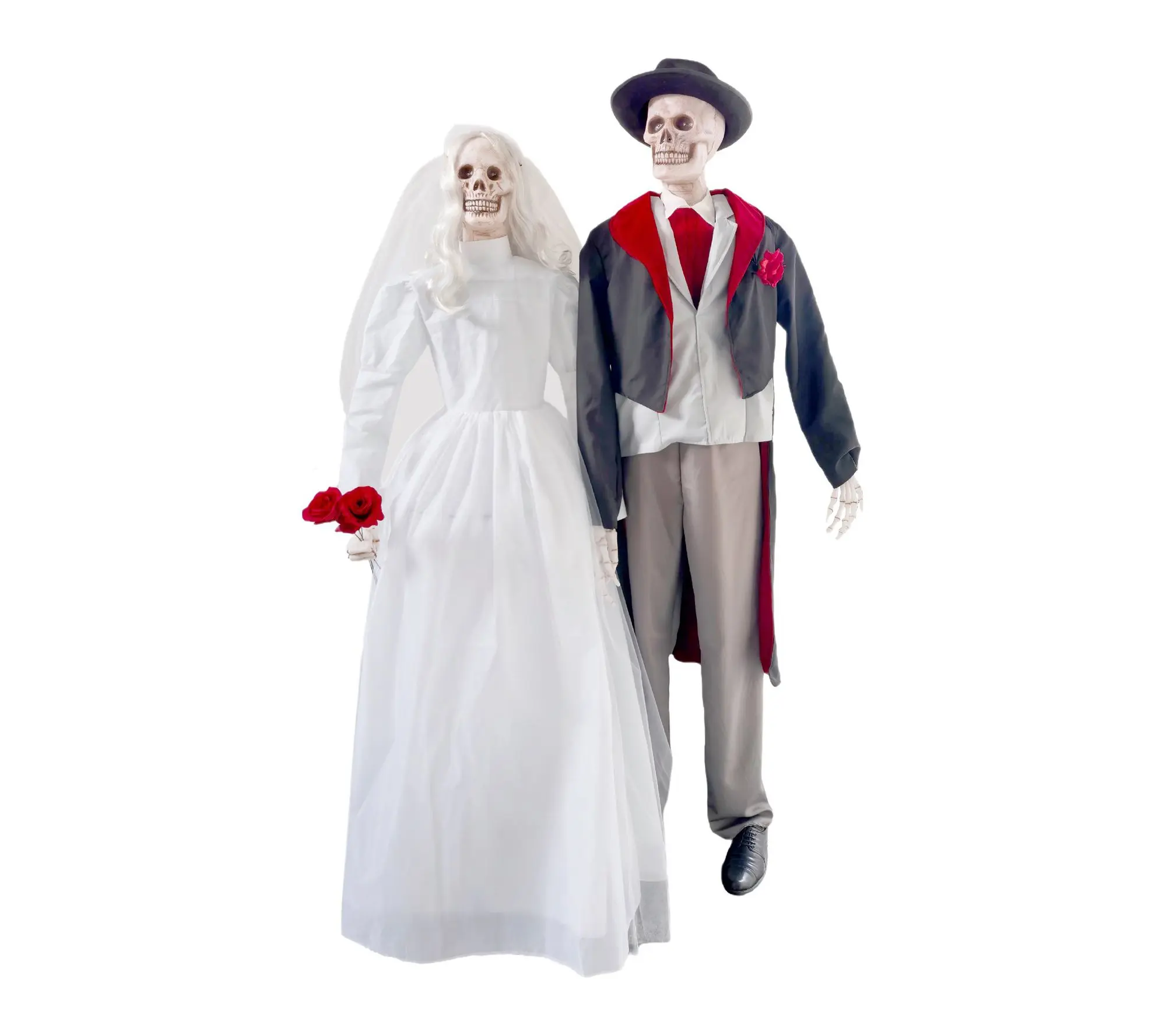 Haunted Hill Farm 6-ft. Undead Bride & Groom Animatronics