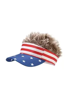 American Flag Star Stripe Baseball Cap, Sun Protection Windproof Duckbill Hat, Festival Party Costume, Stylish Outdoor Accessory, Sun Visor Cap