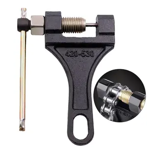 Chain Breaker # 420-530, Heavy Duty Chain Breaker Riveting Tool, Chain Removal Pin Link Splitter Motorcycle Accessories Fit for Bike Bicycle ATV Dirt Pit Quad Go Kart Scooter Tractor Chain Break