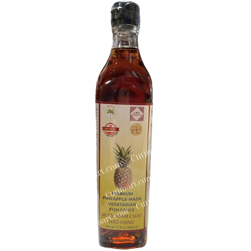 Cay Cau Premium Pineapple-Made Vegetarian Fish Sauce (Nước Mắm Chay) - 500ml