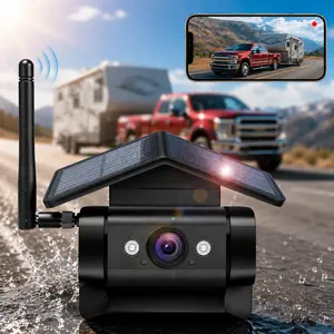 HAOKEO HA7 Strong Magnetic Wireless Backup Camera for iPhone Android, WiFi Hitch Camera Rechargeable Battery for Hitch Gooseneck Travel Boat Horse Trailer Truck Camper RV Front Rear View Reverse Back up