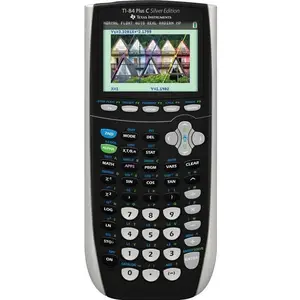 Texas Instruments TI-84 Plus C Silver Edition Graphing Calculator, Black