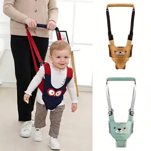 Baby Walking Harnesses Backpack, Safety Assistant Learning Walk Helper, Handheld Adjustable Wings Protective Belt