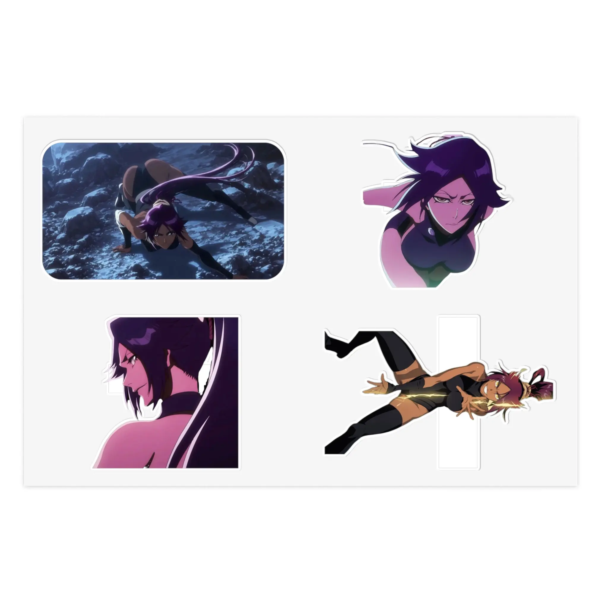 Yoruichi BLEACH sticker sheet