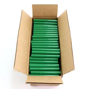 Color Stik 4" Full Size Green Hot Glue Sticks – 5 lb box