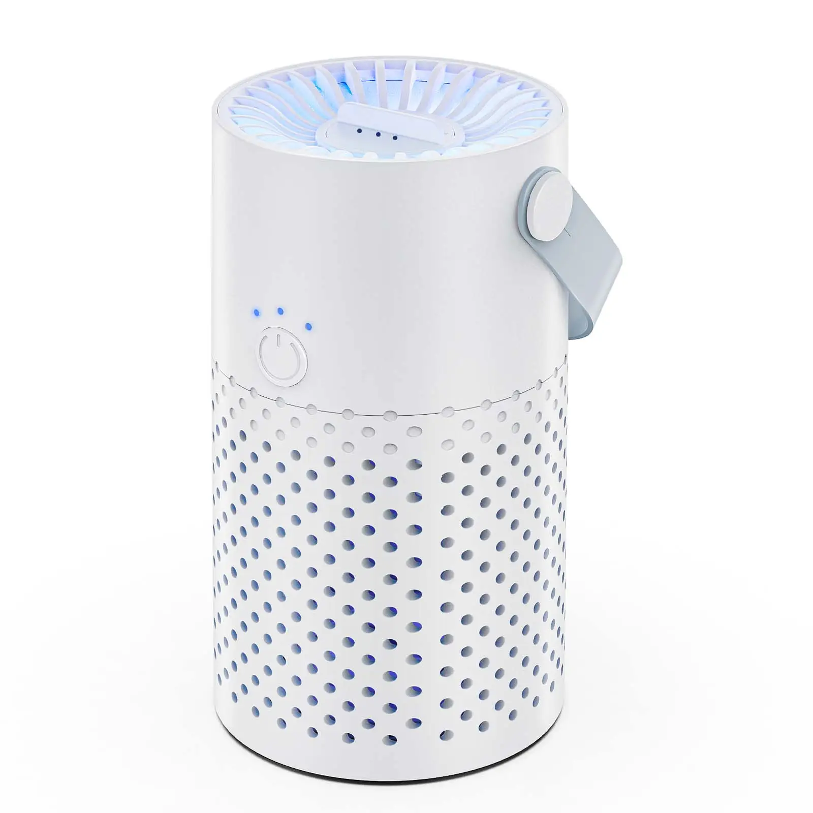 TikStar Home Mini Portable Air Purifiers with True H11 HEPA 3-in-1 Filters for Bedroom, Home, Office Desktop，Pets, Baby, Car,7 Color Night Light and