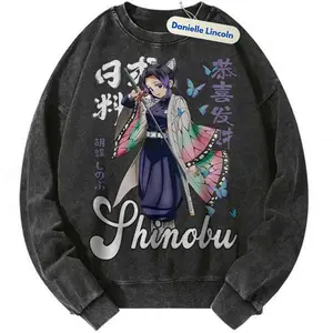 Shinobu Butterfly Breathing Anime Sweater Demon Slayer Sweatshirt Gift For Fan Manga Gift For Men, Gift For Women, Crew Neck T-shirt, Trending T-shirt
