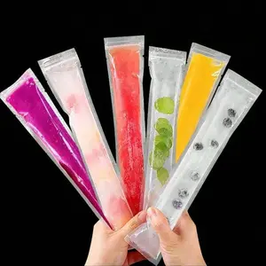 100Pcs BPA-Free Ice Candy Bags, Leakproof DIY Popsicle Molds