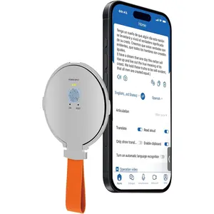 Language Translator Device for  Languages, Pocket AI Real Time Translation Device, Voice//Photo/Call/Offline Translate for Travel, Business & Learning (Silvery)
