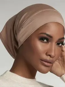Women's Soft Skin-Friendly Headscarf Cap, Turban Hijab, Comfortable Fit Design, Versatile Casual Daily Wear, Stylish Chic Hair Accessory for Women