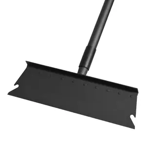 Large Garden Shovel, Multifunctional Cleaning Shovel 63 Inch Large Ice Scraper Heavy Duty Garden Tool for Weeding, Lawn Edging, Scraping and Ice Removal,Black