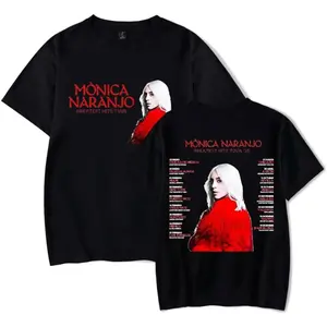 Monica Naranjo Greatest Hits Tour 2025 Short Sleeve Merch Tee Women Men Crewneck Fashion T-shirt Unisex Tops  C384 5H4