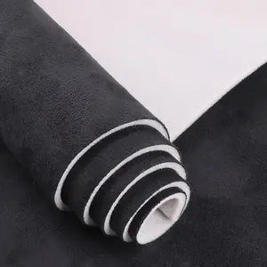 Black Suede Headliner Fabric - 96" L × 60" W Auto Head Liners, Fabric Tube Packaging with Foam Backing for Cars, Trucks, SUVs, RVs, Boats - Home Repair/DIY Headliner Material