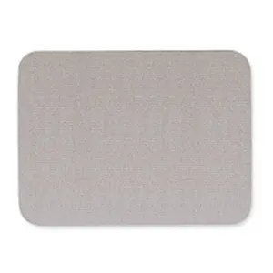 Quartet  Oval Fabric Bulletin Board- 4ft.x3ft.- Gray