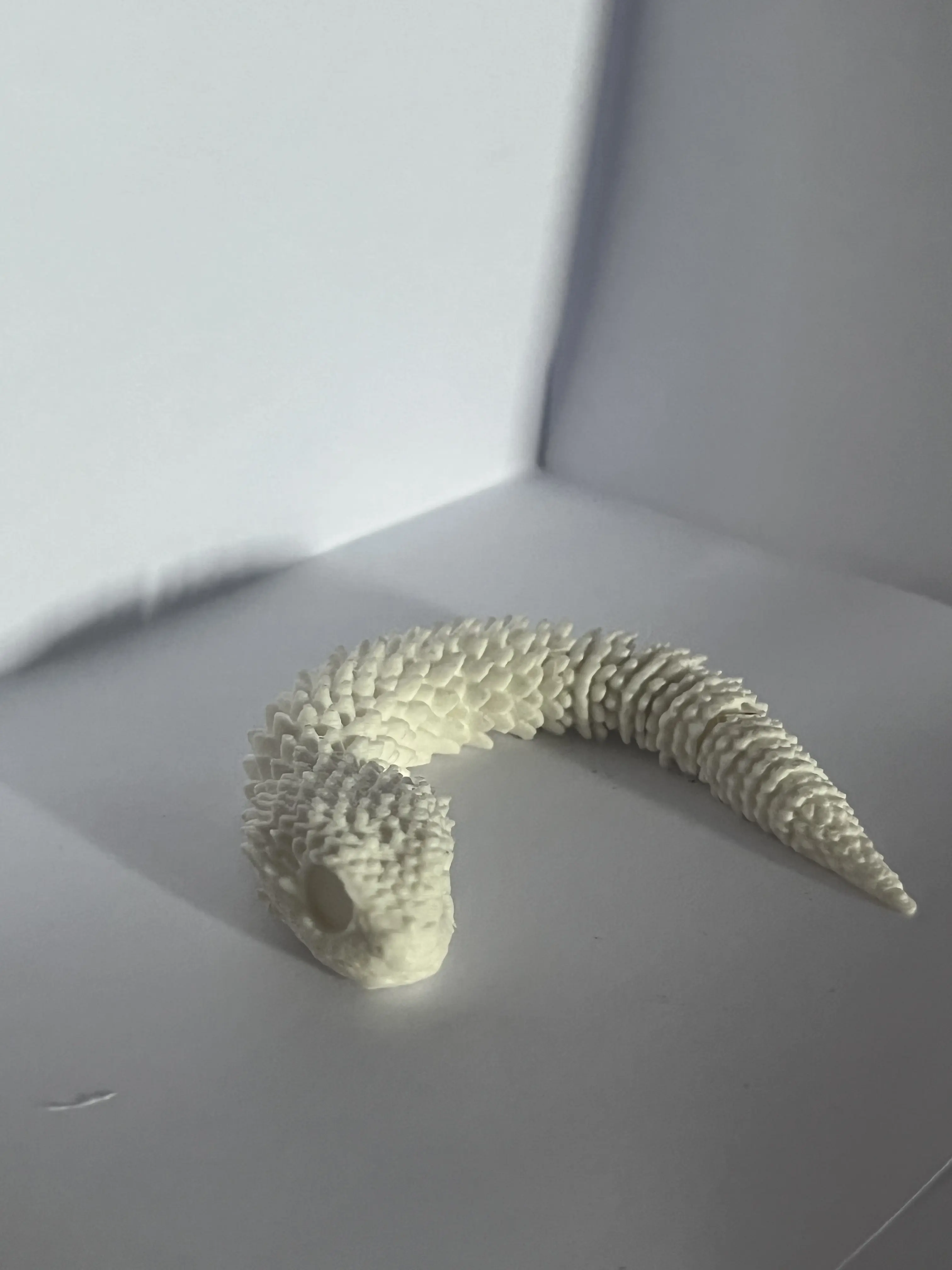 Articulated Segmental Snake Fidget Toy - 3D PocketPrints PLA Plastic, Flexible Sensory Stress Relief Toy for Kids