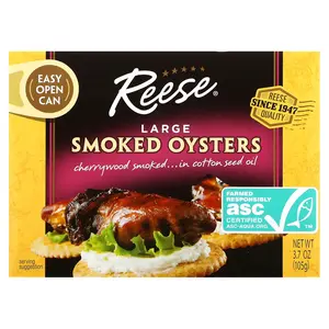 Reese Large Smoked Oysters, 3.7 oz (105 g)