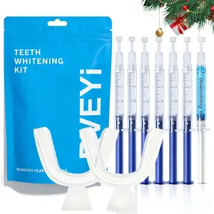 Rveyi Teeth Whitening Kit, Portable Refill Pack, Includes 7 X 3ML Peroxide Gel, Safe Enamel Protection, Perfect Gift for Parents & Partners