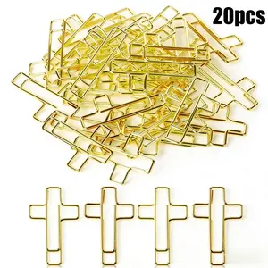 20 Cross Paper Clips, Bible Study Supplies, Christian Journal Accessories, Religious Diary Items, Bible Clip Collection, Paperclip