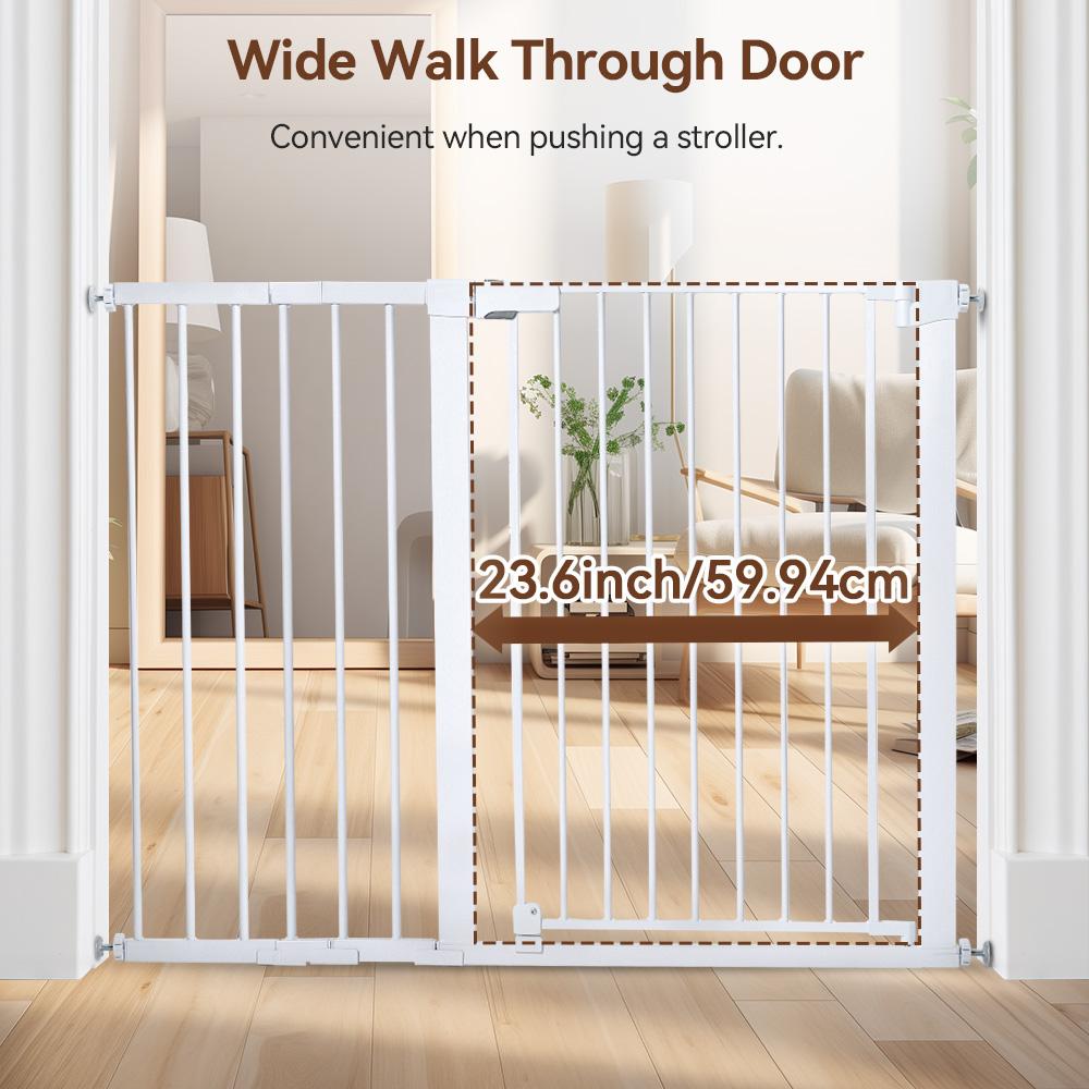 PAWGIANT 36" Extra Tall Cat Gate, Fits Openings 29.5" to 48.8" Wide, Auto Close Extra Wide Dog Gate for House, for Doorways & Bottom of Stairs, Pressure Mount Safety Gate for Babies, Toddlers & Pets, Tested & Safe, Baby Gate PAWGIANT 36" Extra Tall Cat Gate, Fits Openings 29.5" to 48.8" Wide, Auto Close Extra Wide Dog Gate for House, for Doorways & Bottom of Stairs, Pressure Mount Safety Gate for Babies, Toddlers & Pets, Tested & Safe, Baby Gate