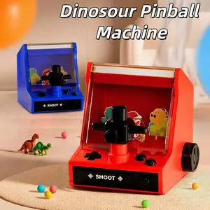 Dinosaur Pinball Machine for Kids Fun Shooting Desktop Game with 8-10 Balls Safe & Engaging Toy Collection Addition