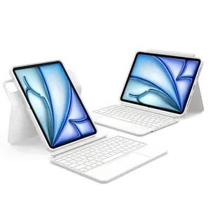 360° Swivel Magic Keyboard Case for iPad Air 11" 2026 M4 2024 M2, iPad 11th Gen A16 10th 10.9, Pro 11 inch 4th/3rd/2nd/1st, Air 5th 4th, Detachable Magnetic Folio Cover with Precision Trackpad, Backlit Smart Keyboard, Shortcut Keys Long Battery Life