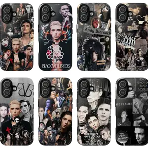 8 Styles Andy Black -  Black Veil Brides Rock Band Phone Case, Black Veil Brides North America Tour 2026 Phone Case, Compatible with iPhone 17 16 15 14 13 12 11 X XR & Samsung S22 S23 S24 S25, Gift for Fans, Trending 26 D