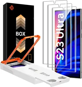 3-Pack for  Galaxy S23 Ultra/S22 Ultra Screen Protector [Auto Alignment] - Film for S23 Ultra Screen Protector-[Easy Installation][Fingerprint Compatible][Not Glass][6.8Inch]