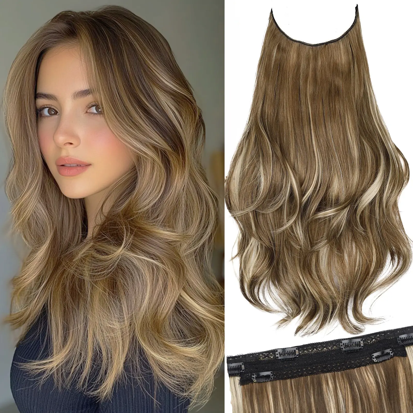 Medium Brown Ash Blonde
